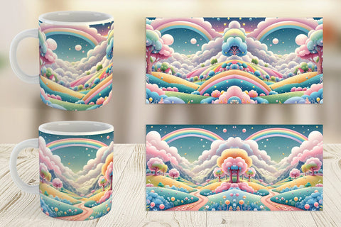 Mug Wrap Whimsical Wonderland Sublimation artnoy 