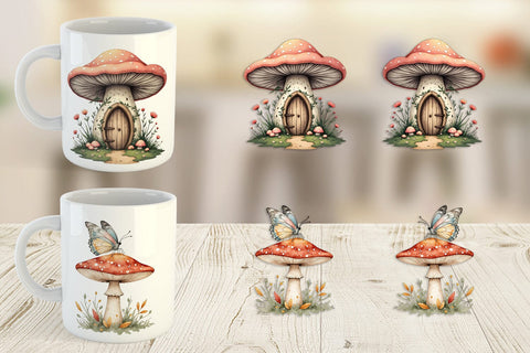 Mug Wrap Whimsical Woods Sublimation artnoy 