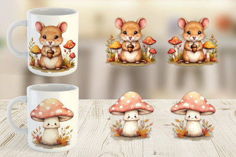 Mug Wrap Whimsical Woods Sublimation artnoy 