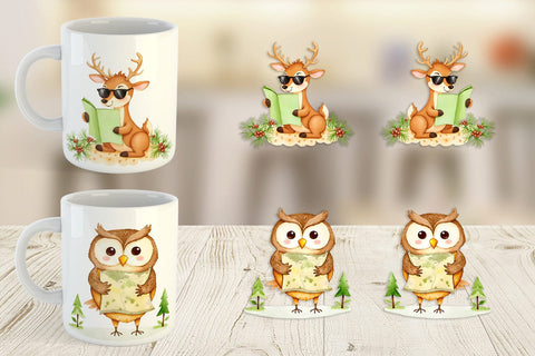 Mug Wrap Wild Animal Adventures Sublimation artnoy 