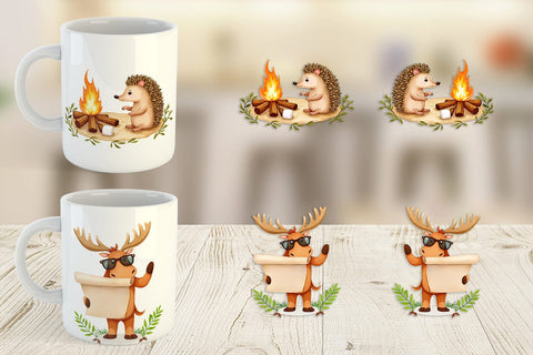 Mug Wrap Wild Animal Adventures Sublimation artnoy 