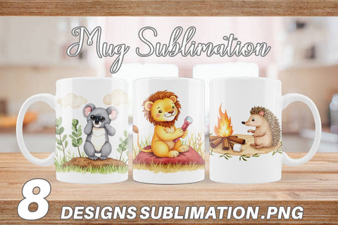 Mug Wrap Wild Animal Adventures Sublimation artnoy 