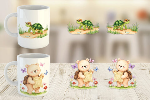 Mug Wrap Wild Animal Adventures Sublimation artnoy 