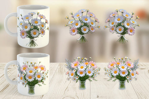 Mug Wrap Wildflower Bouquet Sublimation artnoy 