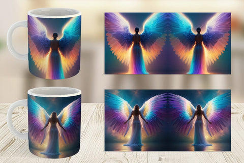 Mug Wrap Winged Angel Sublimation artnoy 