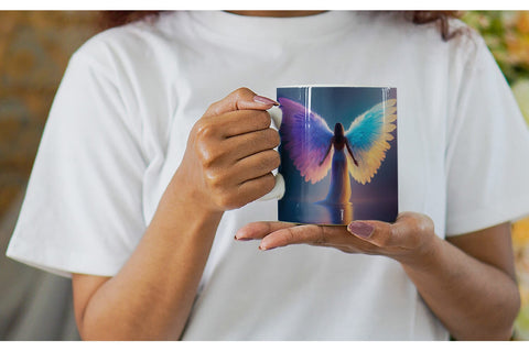 Mug Wrap Winged Angel Sublimation artnoy 