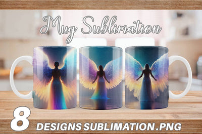 Mug Wrap Winged Angel Sublimation artnoy 