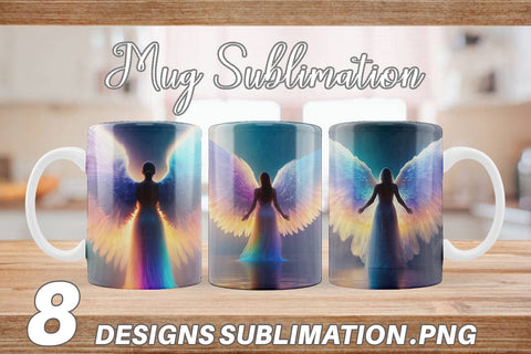 Mug Wrap Winged Angel Sublimation artnoy 