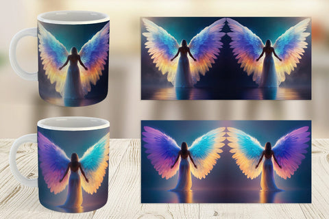 Mug Wrap Winged Angel Sublimation artnoy 