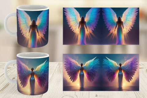 Mug Wrap Winged Angel Sublimation artnoy 