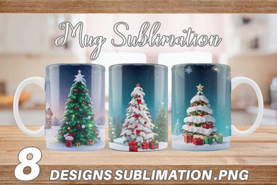 Mug Wrap Winter Christmas Sublimation artnoy 