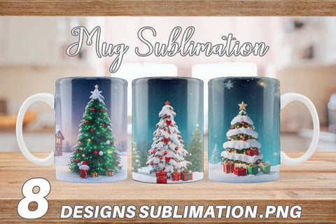Mug Wrap Winter Christmas Sublimation artnoy 