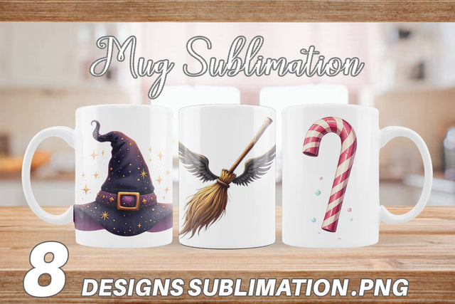 Mug Wrap Witch Elements Sublimation artnoy 