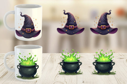 Mug Wrap Witch Elements Sublimation artnoy 
