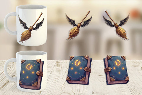 Mug Wrap Witch Elements Sublimation artnoy 