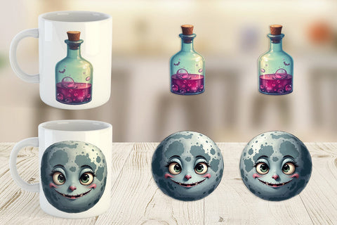 Mug Wrap Witch Elements Sublimation artnoy 