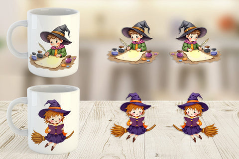 Mug Wrap Witch School Days Sublimation artnoy 