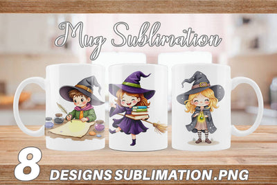 Mug Wrap Witch School Days Sublimation artnoy 