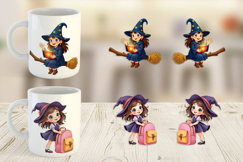 Mug Wrap Witch School Days Sublimation artnoy 