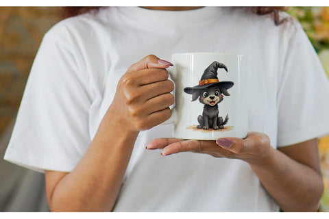 Mug Wrap Witchy Pup Sublimation artnoy 