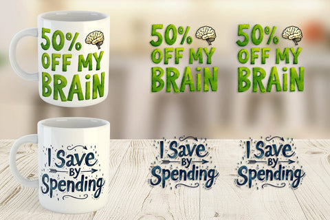 Mug Wrap Witty Bargain Hunter Sublimation artnoy 
