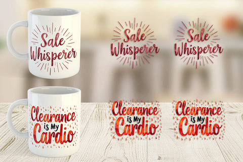 Mug Wrap Witty Bargain Hunter Sublimation artnoy 