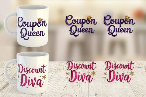 Mug Wrap Witty Bargain Hunter Sublimation artnoy 