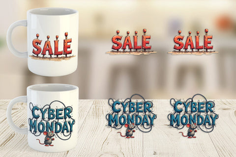 Mug Wrap Witty Warning Icons Sublimation artnoy 