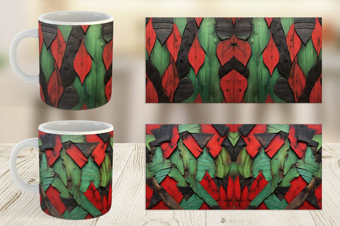 Mug Wrap Wood Textured Sublimation artnoy 