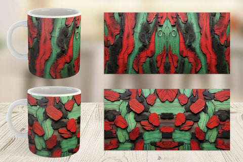 Mug Wrap Wood Textured Sublimation artnoy 