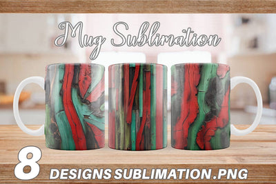 Mug Wrap Wood Textured Sublimation artnoy 