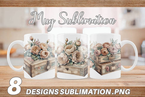 Mug Wrap Wooden Cigar Box Sublimation artnoy 