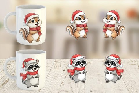 Mug Wrap Woodland Animals Sublimation artnoy 