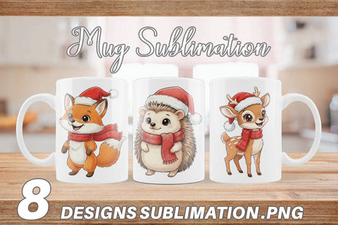 Mug Wrap Woodland Animals Sublimation artnoy 