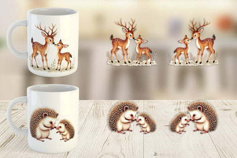 Mug Wrap Woodland Babies Sublimation artnoy 