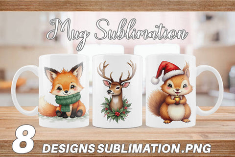 Mug Wrap Woodland Whimsy Sublimation artnoy 