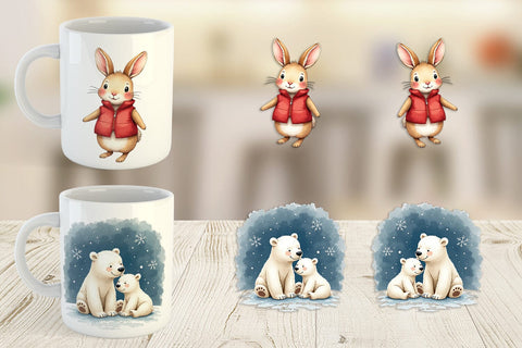 Mug Wrap Woodland Whimsy Sublimation artnoy 