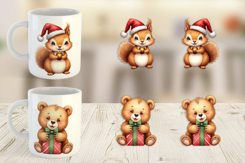 Mug Wrap Woodland Whimsy Sublimation artnoy 