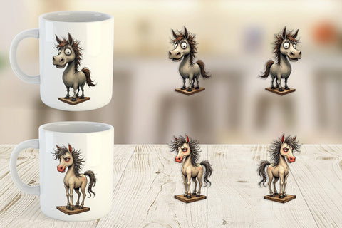 Mug Wrap Wrecked Nutcracker Horse Sublimation artnoy 