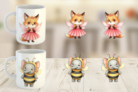 Mug Wrap Wrong Costume Baby Animals Sublimation artnoy 