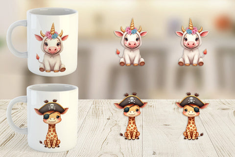 Mug Wrap Wrong Costume Baby Animals Sublimation artnoy 