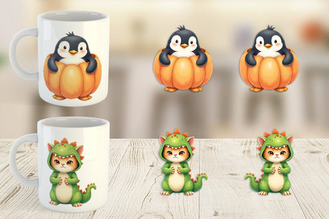 Mug Wrap Wrong Costume Baby Animals Sublimation artnoy 