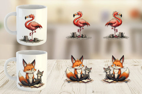 Mug Wrap Yoga Grumps Sublimation artnoy 