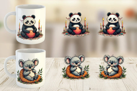 Mug Wrap Yoga Grumps Sublimation artnoy 