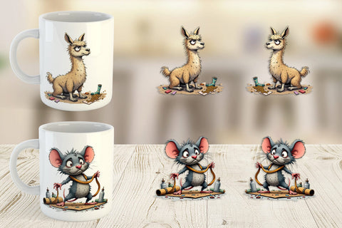 Mug Wrap Yoga Grumps Sublimation artnoy 