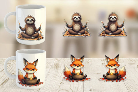Mug Wrap Zen Fail Critters Sublimation artnoy 