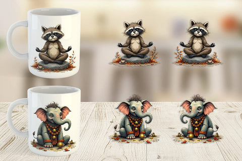 Mug Wrap Zen Fail Critters Sublimation artnoy 