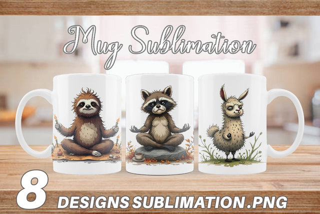 Mug Wrap Zen Fail Critters Sublimation artnoy 