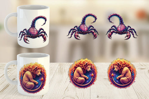 Mug Wrap Zodiac Babies Sublimation artnoy 