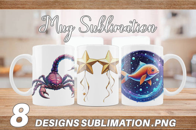Mug Wrap Zodiac Babies Sublimation artnoy 